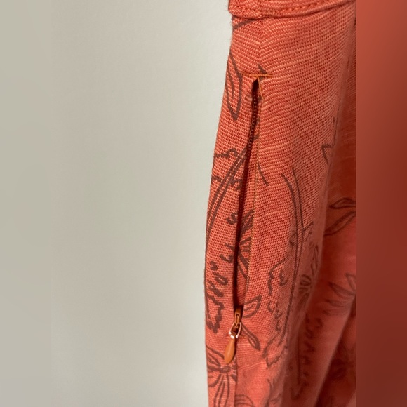 Toad&CO Rosemarie Dress in Poppy Airy Floral Print A Lined Stretch Ruched Size L - Picture 6 of 8